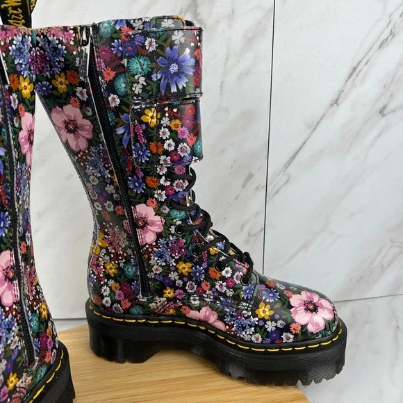 Dr. Doc Martens Jagger Wanderlust Womens Size 6 Leather 13" Platform Boots Shoes - Picture 6 of 14